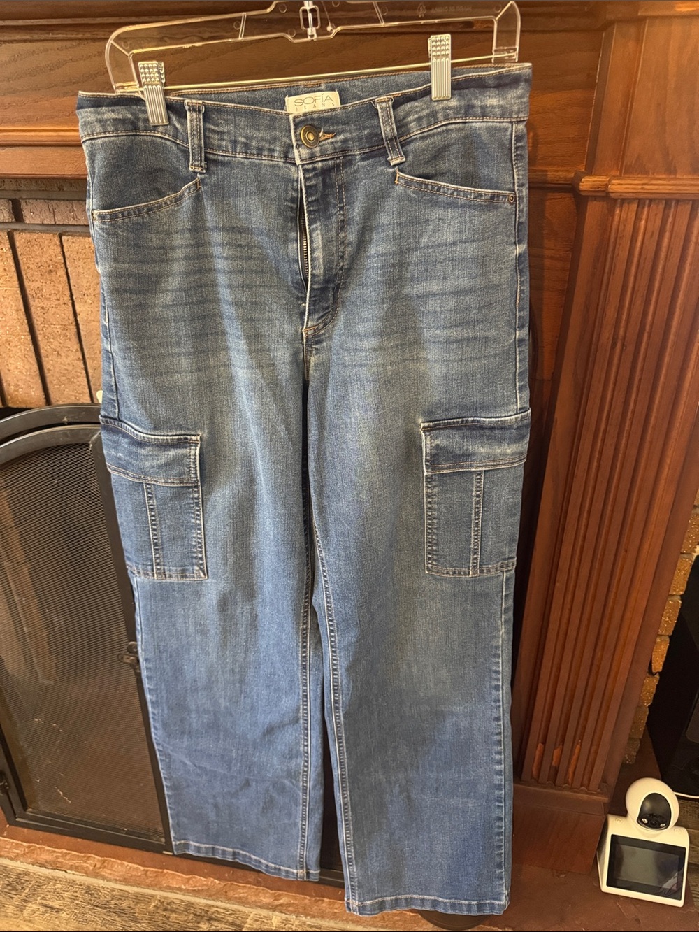 sofia by sofia vergara Blue Cargo Jeans
